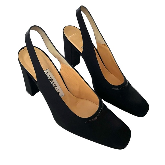 🖤Black Barbarella Kitten Heels🖤 - Picture 1 of 5